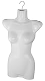 1 x Torso Weiblich - 70 cm Damentorso aus Kunststoff - Oberkörper...