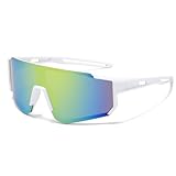 UZYXC Schnelle Brille mit Farbverlauf - Fahrradbrille Damen Herren UV...