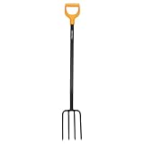 Fiskars Spatengabel für harte, steinige Böden, Mit 4 Zinken, Länge 120...