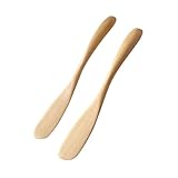 TOYANDONA 2 STÜCK Teiliges Buttermesser aus Natürlichem Holz Glatte...