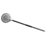 Pizza -Paddel Lange Griff 9 Zoll perforiert abnehmbar Pizza Drehschalen...