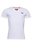 Superdry Herren ORANGE LABEL VNTGE EMB VEE TEE T-Shirt, Weiß (Optic White...