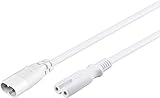goobay Stromkabel Verlängerung 2m, C7 auf C8 Netzkabel, als...