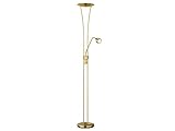 Trio Leuchten LED-Fluter in Messing matt, inklusive 1 x 20W LED und 1 x 5W...