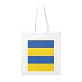 GaxfjRu Umweltfreundliche Canvas-Tragetasche mit Flagge der Ukraine –...