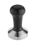 Motta 8100/B Tamper aus Edelstahl, planar mit schwarzem Echtholzgriff, 58...