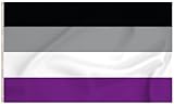 Storm&Lighthouse Asexuelle Flagge, Asexualitäts Flagge, ACE, Flagge der...
