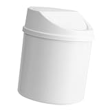 YiNLuax Platzsparender Schwenkbarer Abfallkorb Mit Offenem Deckel Desktop...