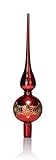 com-four® Weihnachtsbaumspitze glänzend - Christbaumspitze aus echtem...