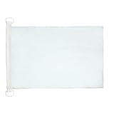 AZ FLAG Bootflagge Einfarbig Weiss 45x30 cm, Einfarbig Bootsfahne 30 x 45...