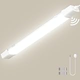 wowspeed 120CM LED Feuchtraumlampe mit Bewegungsmelder, 40W 4200LM...