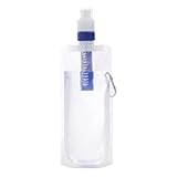 Faltbare Wasserflasche mit Filter, faltbare gefilterte Wasserflasche |...