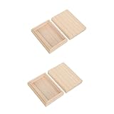 VICASKY 2st Spielkarten Holzkiste Deckskoffer Spieldeckhalter Etuis Für...