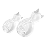 DIYEAH 2 Stück Kreative Katzen schwanz Wandhaken Transparent...