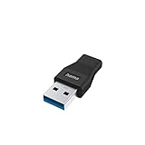 Hama USB C Adapter, USB A Stecker auf USB C Buchse (Zum Verbinden von PC,...