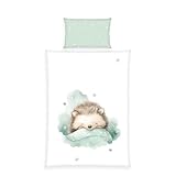 Herding babybest Bettwäsche Kleiner Igel, Kopfkissenbezug ca. 40 x 60 cm,...