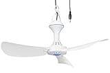 PEARL Deckenventilator 12V: Mobiler 12-V-Deckenventilator mit Aufhänger,...