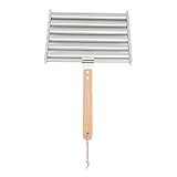 Qcwwy Abnehmbare Hot Dog -Wurstwalzenregal mit Extra Langem Holzgriff, 6...