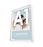 net-xpress Spannrahmen DIN A1 Posterrahmen Alu silber – Plakatrahmen für...