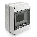 Royouzi IP65 Wasserdichter Verteilerkasten Aufputz, 1-Reihig für 5 Module,...