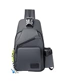 Vendioer Convertible Anti-Diebstahl-USB-Port Sling Bag mit...