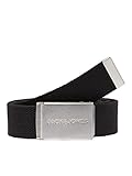 JACK&JONES Herren JACSOLID Woven Belt Gürtel, Black, 100