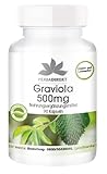 Graviola 500mg - 90 Kapseln für 90 Tage, Graviola-Fruchtpulver, vegan |...