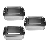 Goufride 3 x Bento-Box-Lunch-Behälter, 3 Fächer, Bento-Lunchbox für...