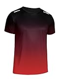 Weardear Sportshirt Herren Kurzarm Fitness Shirt Laufshirt Herren Gradient...