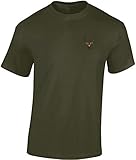 Jäger T-Shirt Männer - Gestickter Hirsch - Jagd Tshirt Herren - Geschenk...