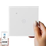 Wlan Smart Touch Lichtschalter Glas 2.4GHz TouchSchalter Smart Life App...