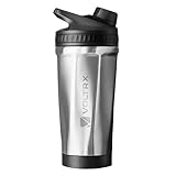 VOLTRX ChillMix Shaker Flasche Isoliert Edelstahl - USB C Wiederaufladbar...