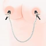 Nippelklemmen mit Ketten Nippelkette Nippelringe aus Edelstahl für Frauen...