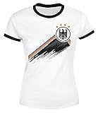 MoonWorks® Damen T-Shirt Deutschland Fußball EM-Shirt 2024 WM Fanshirt...