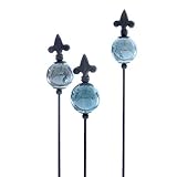 finehomegarden Rosenkugel Violence small 3er Set | Gartenstecker Keramik |...