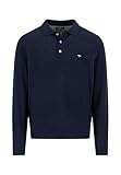 FYNCH-HATTON Strickpolo aus Merino-Kaschmir mit Polokragen Navy/XL