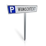 Betriebsausstattung24® Individuelles Parkplatzschild mit Einschlagpfosten...