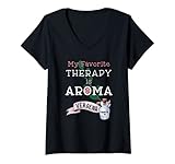 Damen My Favorite Therapy is Aroma - ätherisches Eisenkrautöl T-Shirt mit...