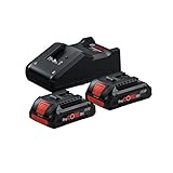Bosch Professional 18V System Akku Starter-Set: 2x ProCORE18V 4.0Ah Akku +...