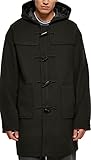 Urban Classics Herren Duffle Coat Mantel, Black, L