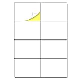 25 Blatt, 200 Stück - Etiketten Selbstklebend Adressaufkleber A4,...