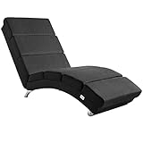 Casaria® Relaxliege XXL London 186x89x55 cm Ergonomisch Stoff Gepolstert...