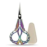 Stickschere Klein Scharf, Bunte Titan Lotus Blume Sharp Stickerei Schere...