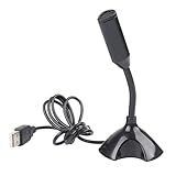 Mikrofon - Kondensatormikrofon | USB -Verstärker | Plug & Play Desktop...