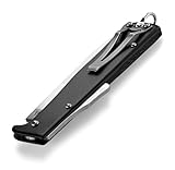 DIYexpert Outdoor-Messer MERCATOR CLIP Schwarz | [Klinge Carbon] |...