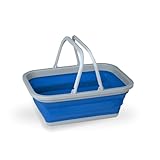 BERGER Faltschüssel mit Henkel 16 l | Spülschüssel faltbar für...