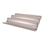 Sosoport Antihaft Baguette Backform Blech mit Breiten Backschlitzen...