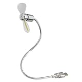 Hama USB-Ventilator mit Zeitanzeige: Modern, Silber, Klein, 3 rpm, 3...