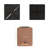 CREATE/STONE STUDIO/Sandwichtoaster und Vierfach-Waffeleisen Mokka / 3...