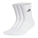 Adidas, Cushioned Crew Socks 3 Pairs, Socken, Weiß Schwarz, 43,...